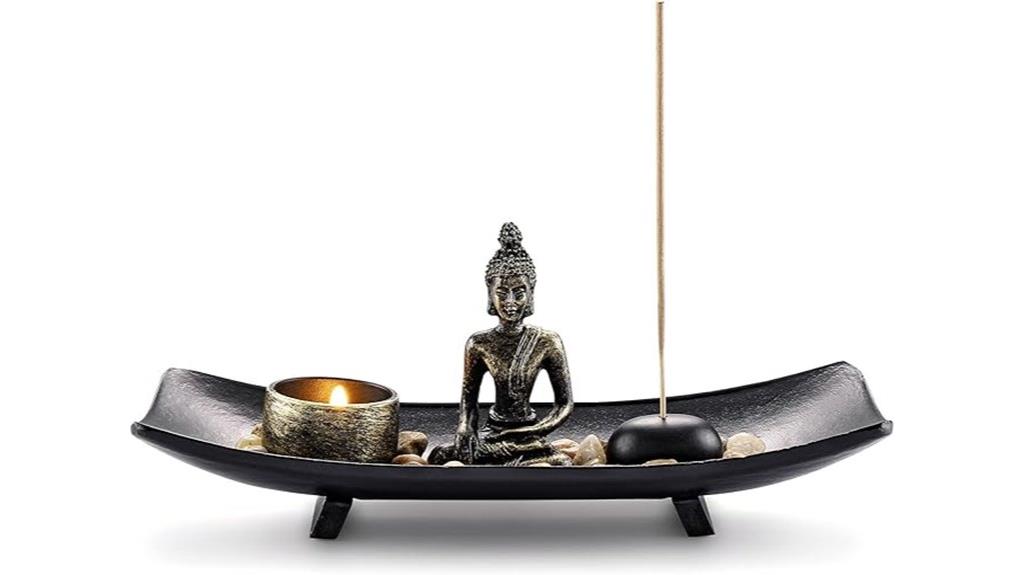 meditative garden buddha set