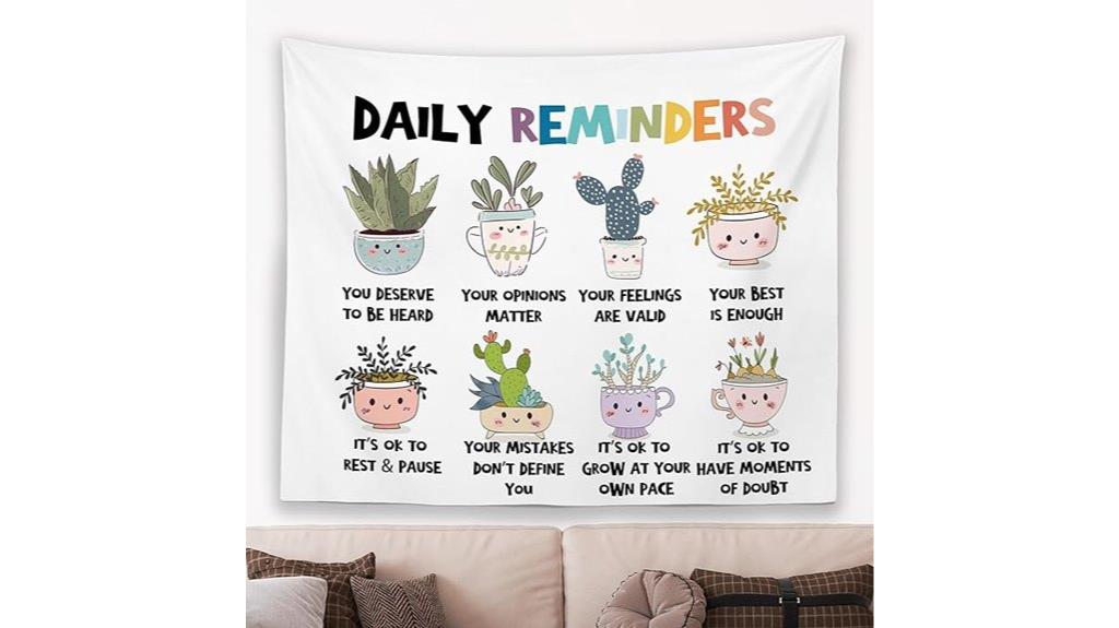 mental health floral tapestry