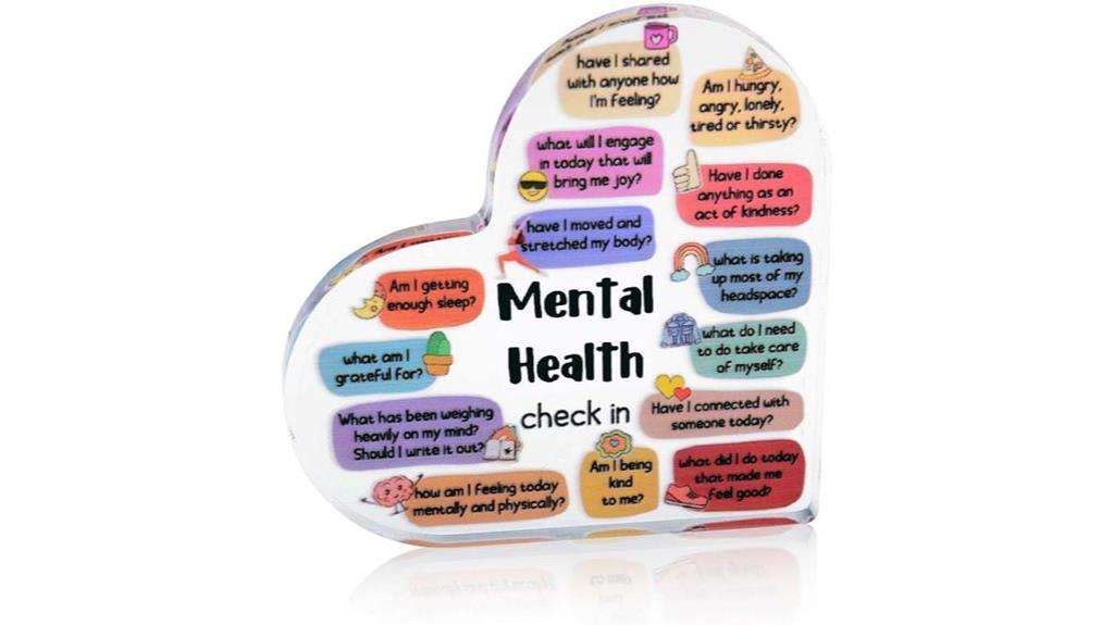 mental health heart decor