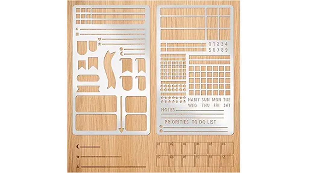 metal stencil for journal