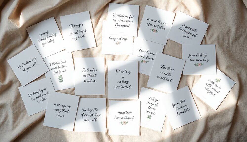 mindfulness affirmation card collection
