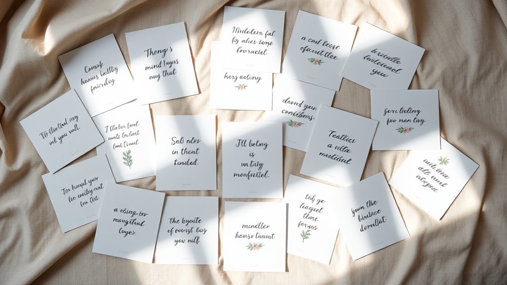 mindfulness affirmation card collection