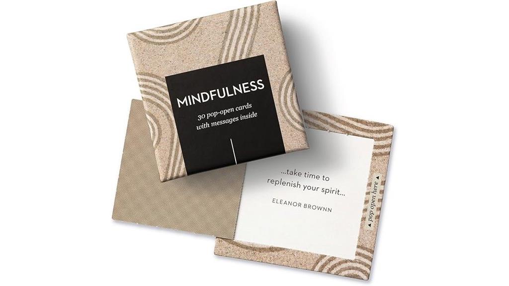 mindfulness pop open card set