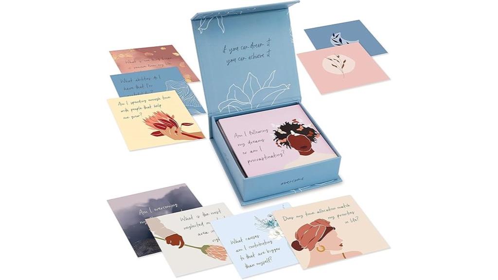 mindfulness self care question cards