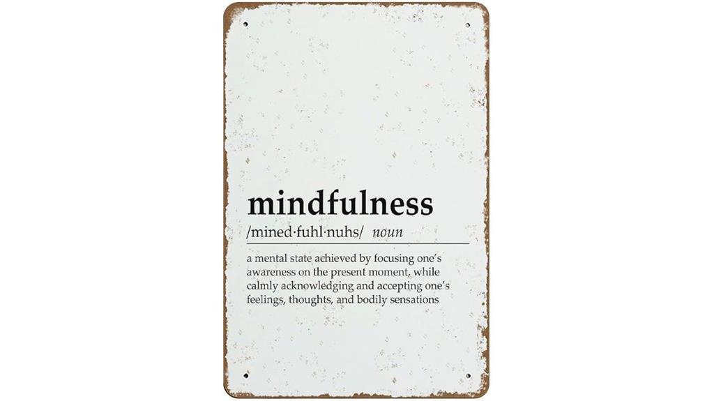 mindfulness wall art poster