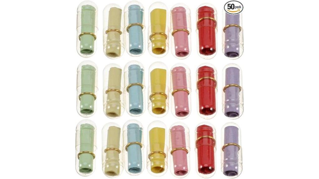 mini clear capsule bottles