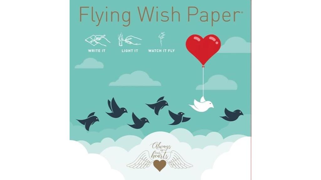 mini flying wish paper
