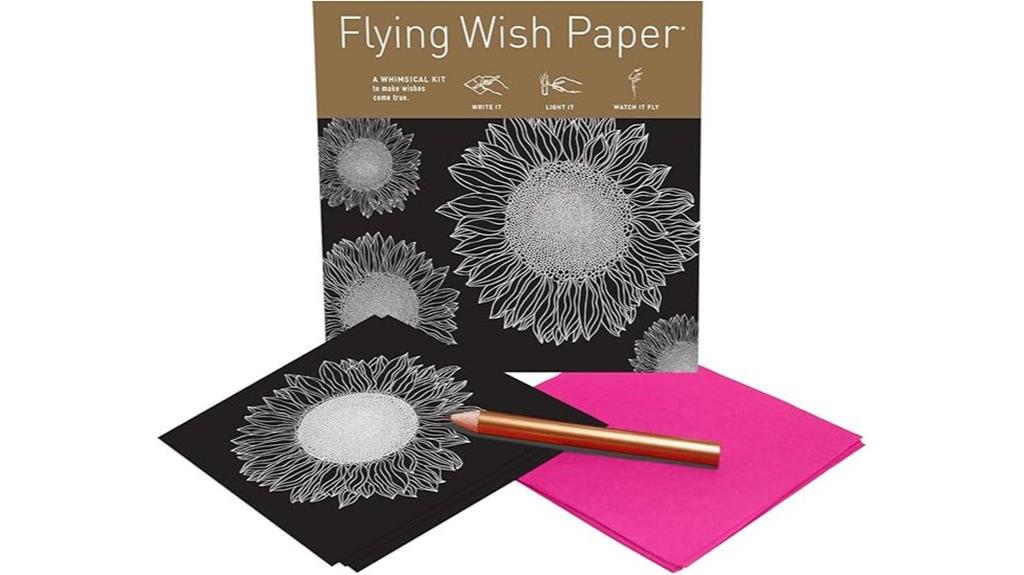 mini flying wish paper