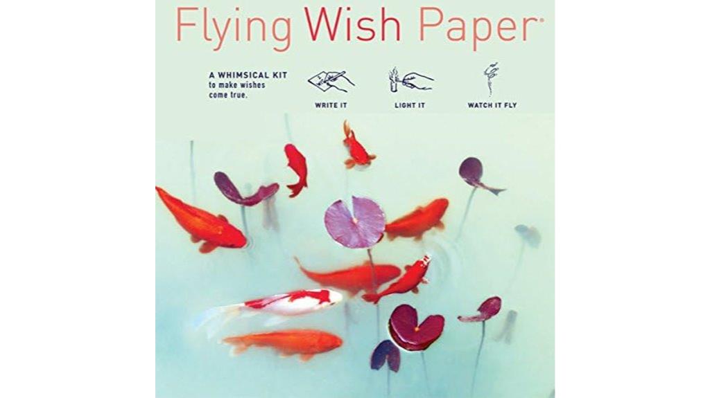 mini flying wish paper