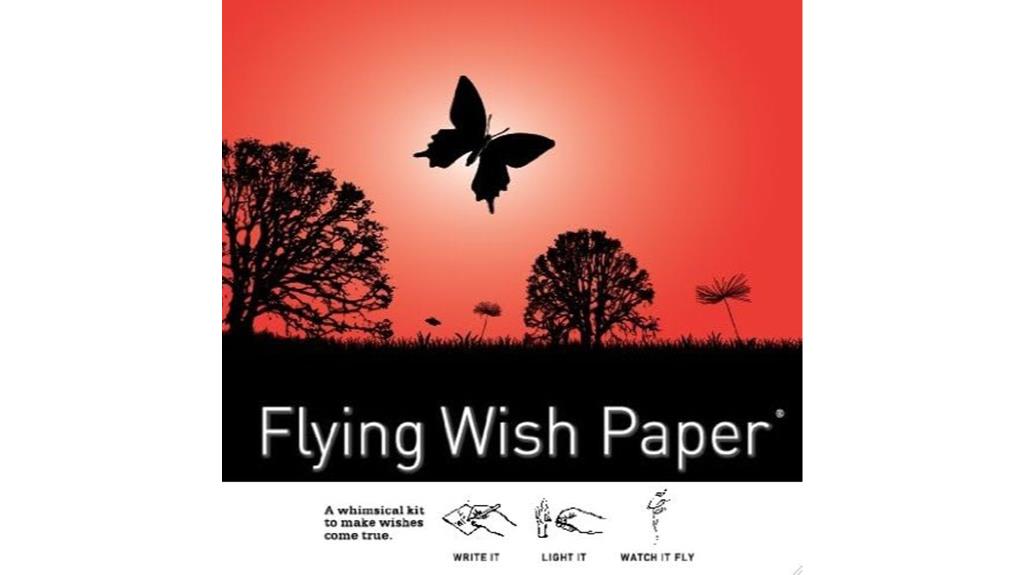 mini flying wish paper kit