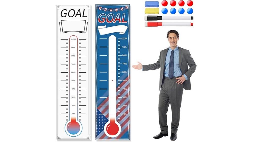 mini fundraising thermometers