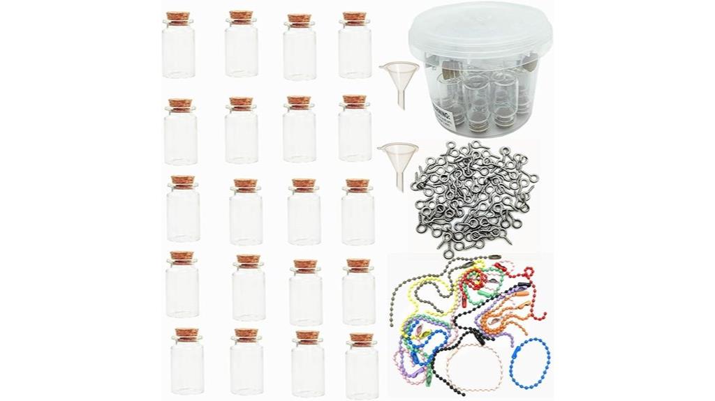 mini glass jar set