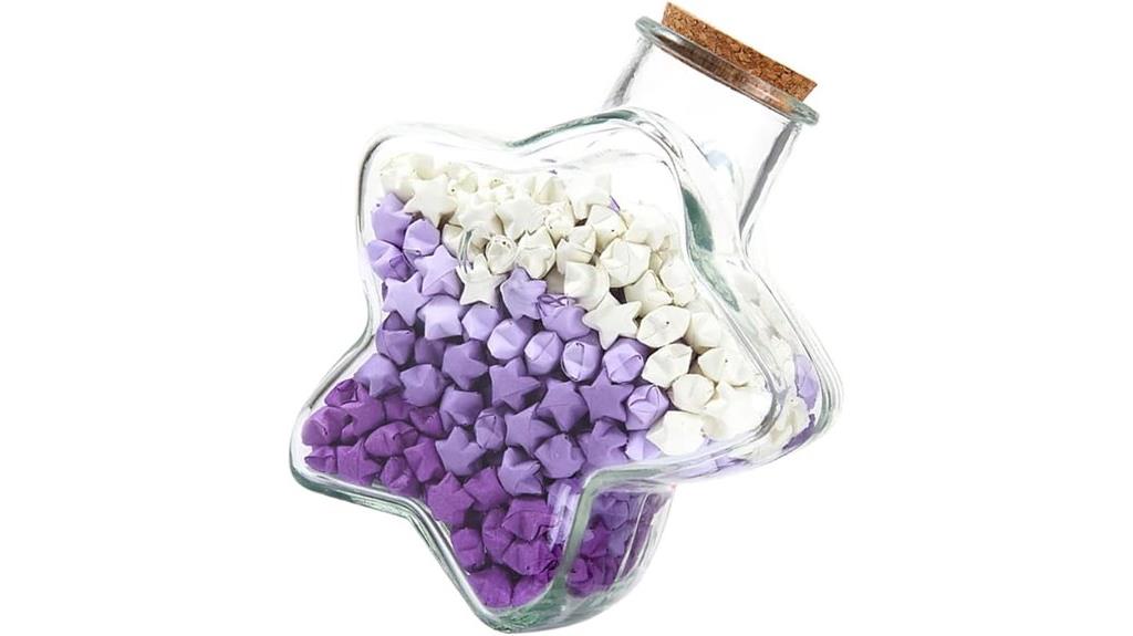 mini glass wishing bottles
