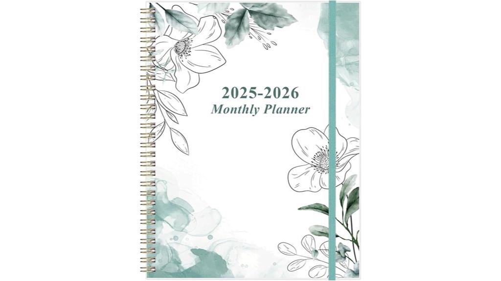 monthly planner with tabs