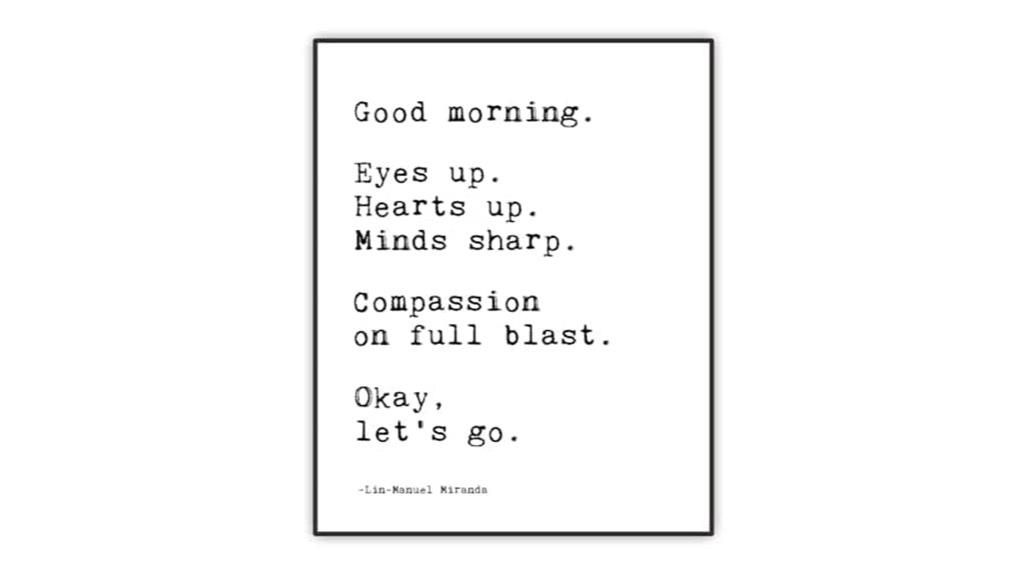 morning motivational wall art