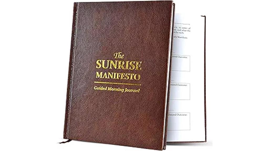 morning reflection guided journal