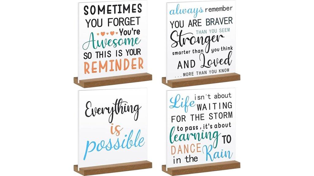motivational office decor set