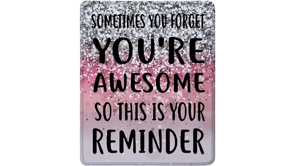 motivational quote desk mat