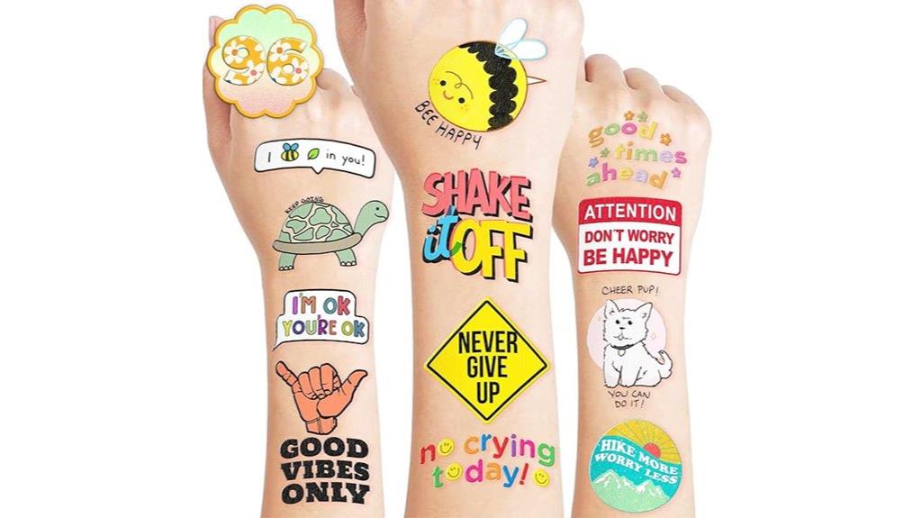 motivational quotes temporary tattoos