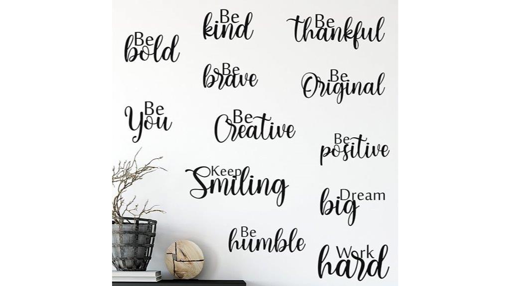 motivational wall decal set