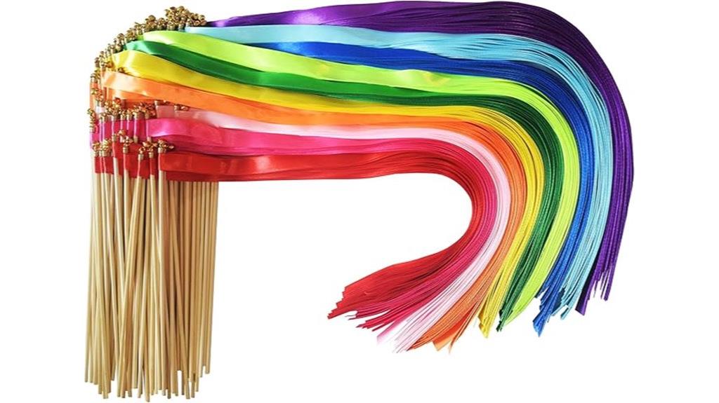 multi color ribbon streamer set
