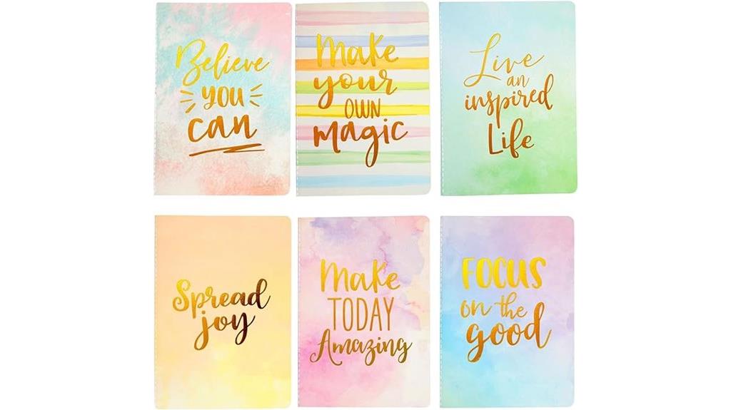 multicolor a5 notebook set