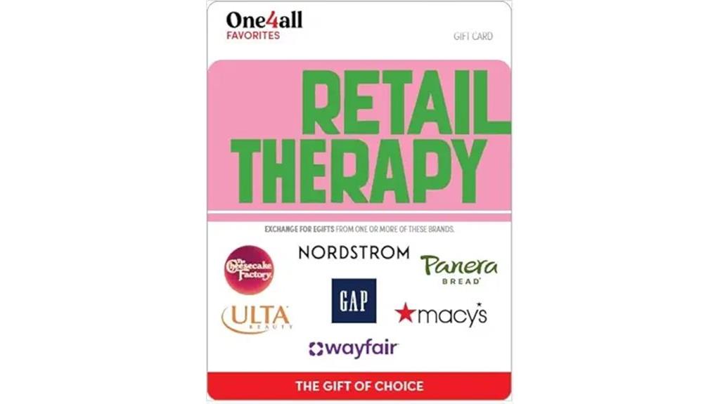 multiple brand gift card