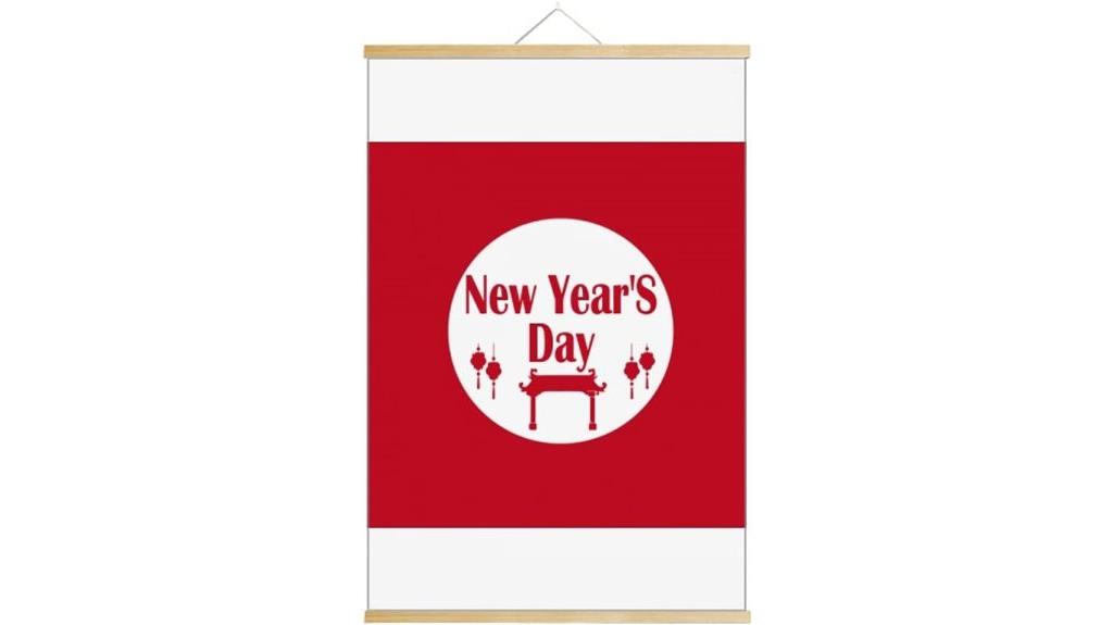 new year scroll decor