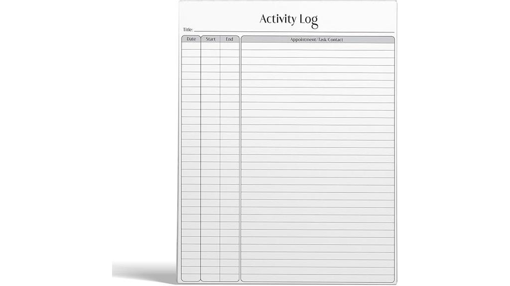 office supplies activity tracker