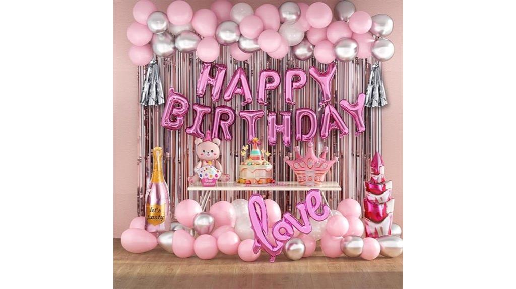 pink women s birthday decor