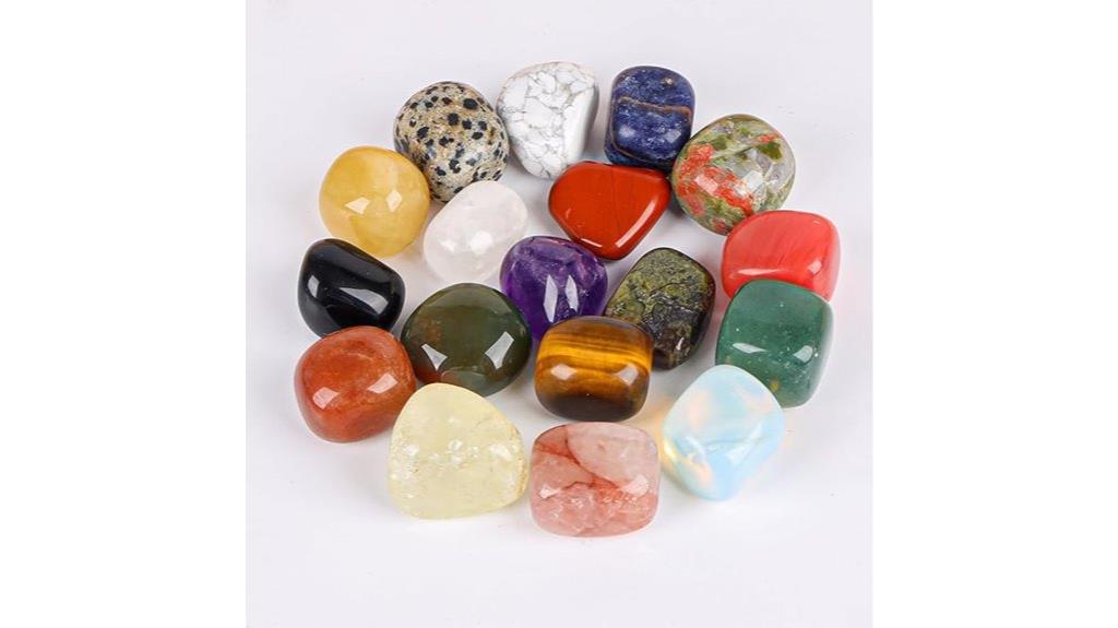 polished meditation chakra stones