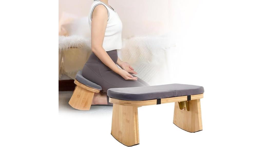 portable folding meditation bench