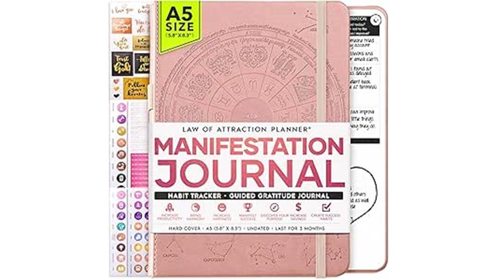 positive self care manifestation journal