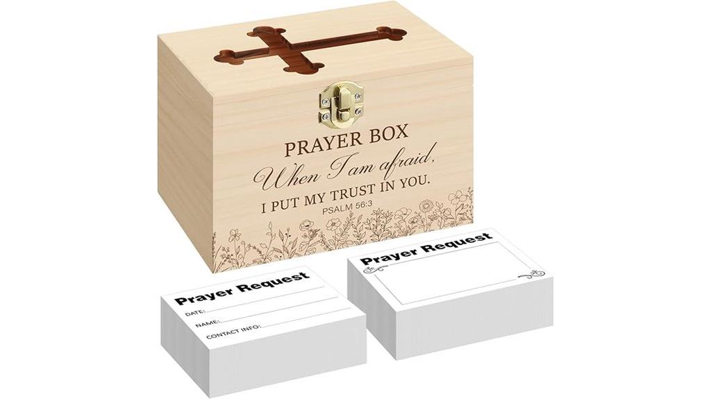 prayer card collection box
