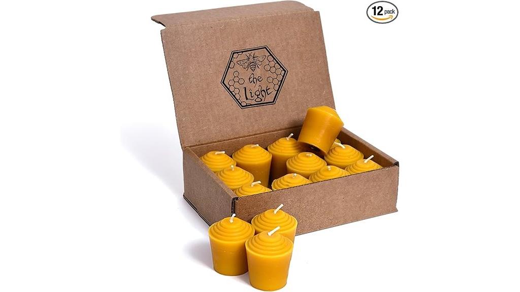 pure beeswax votive candles