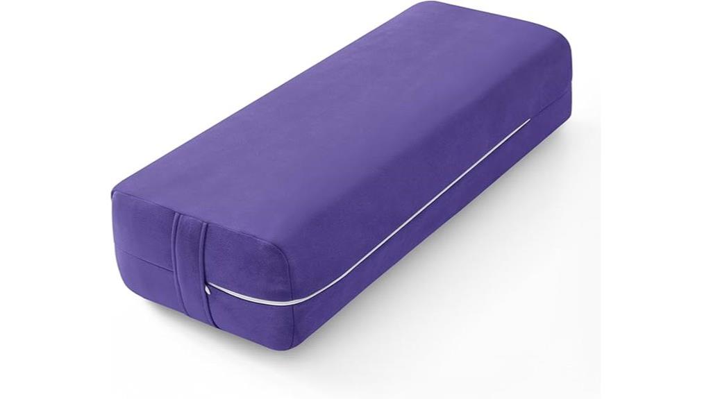 rectangular washable yoga bolster