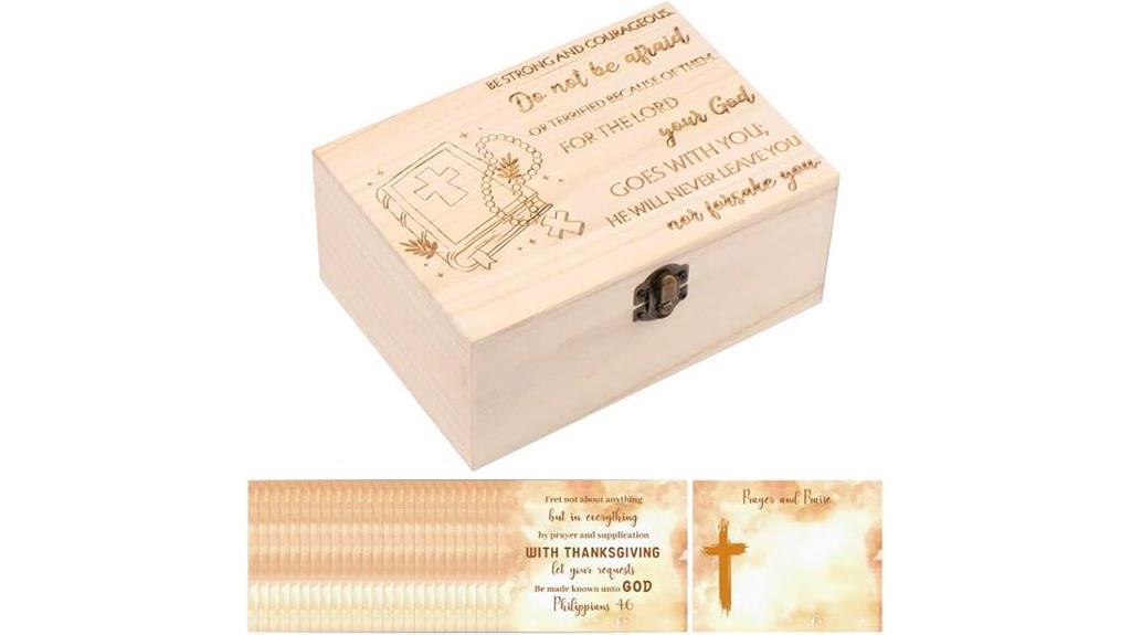 religious prayer card container
