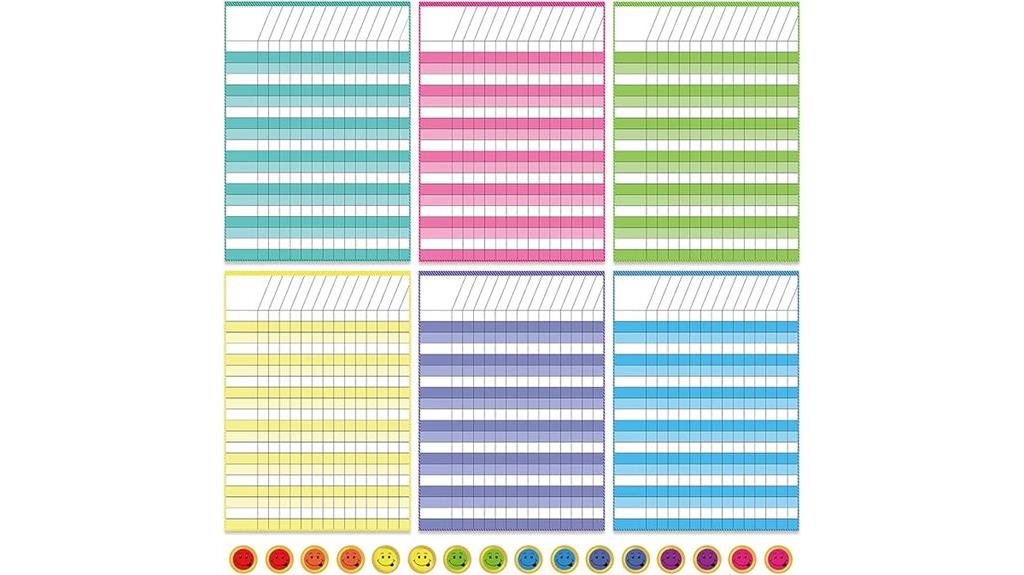 reward chart with stickers