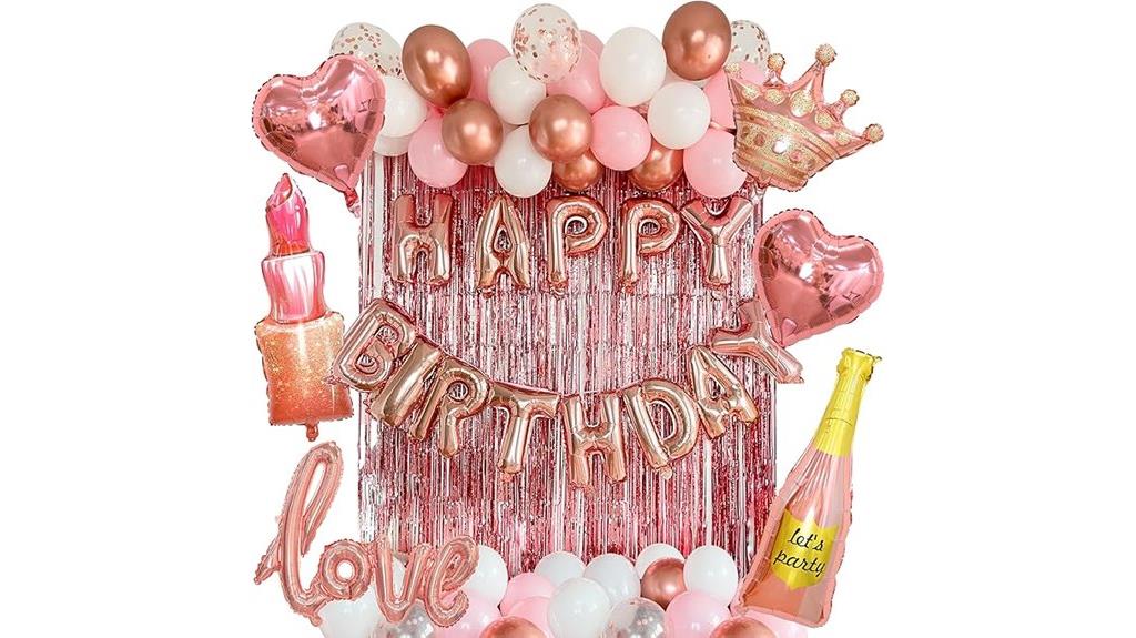 rose gold birthday party