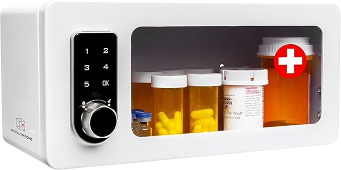 secure digital medication container
