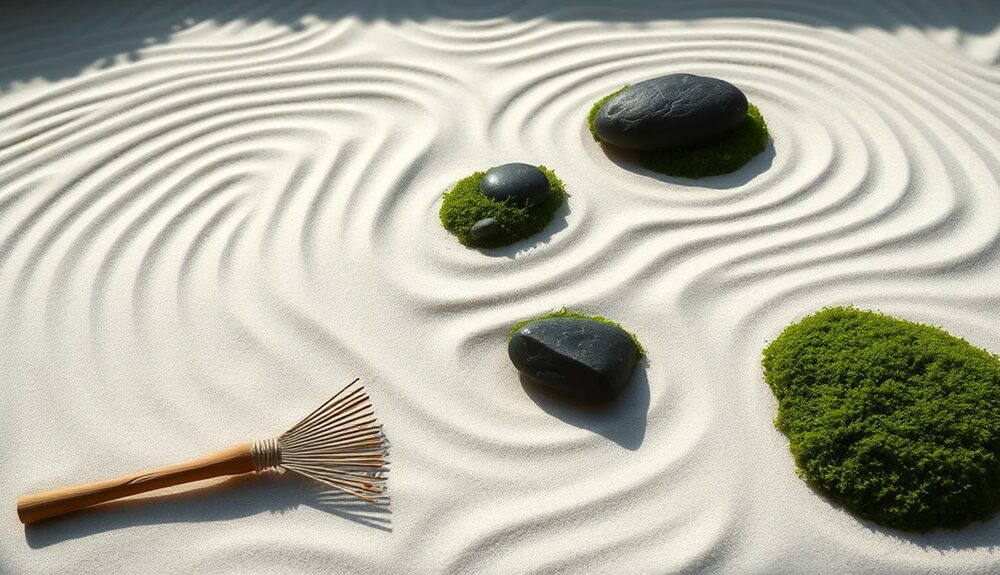serene zen sand garden selections