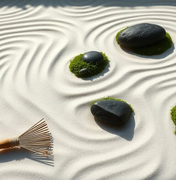 serene zen sand garden selections