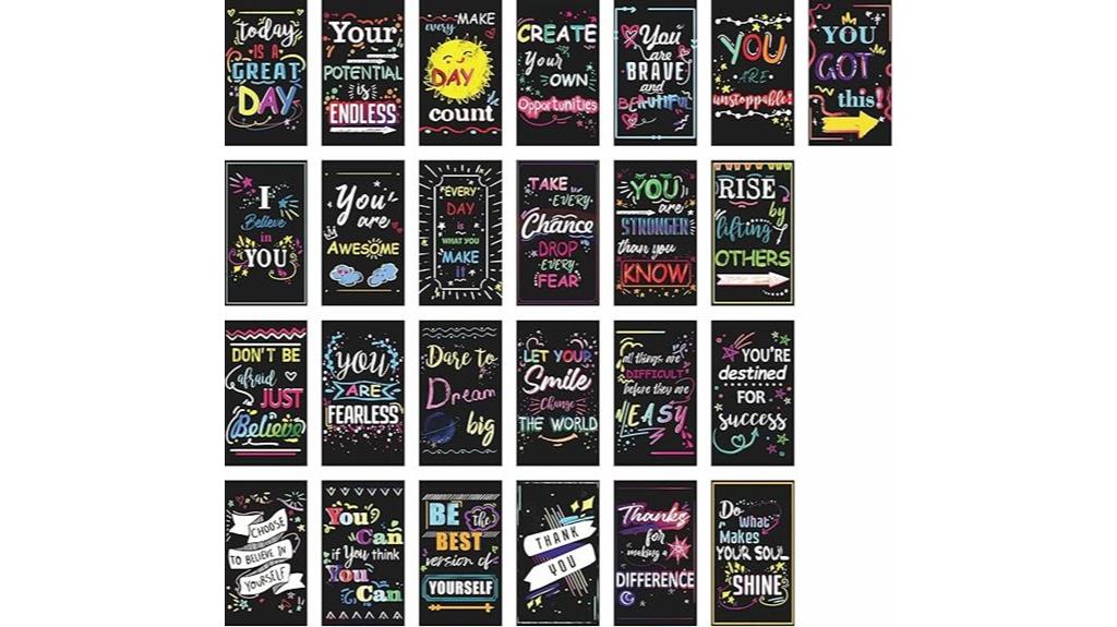 set of 50 inspirational magnets