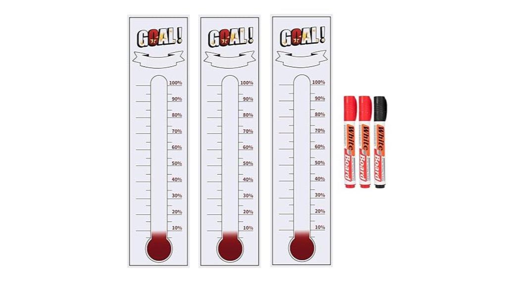 set of three thermometers