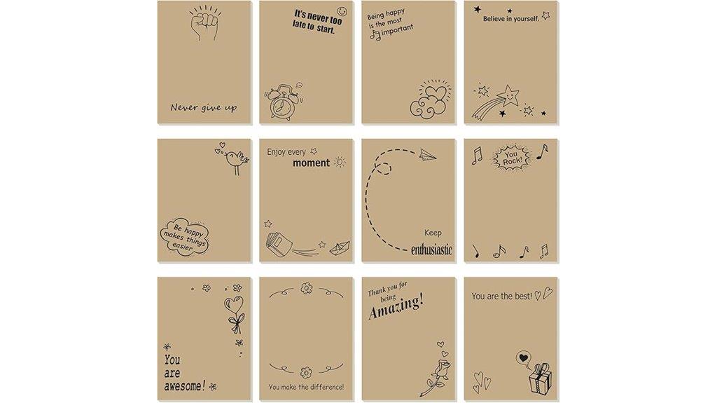 set of twelve sticky notes
