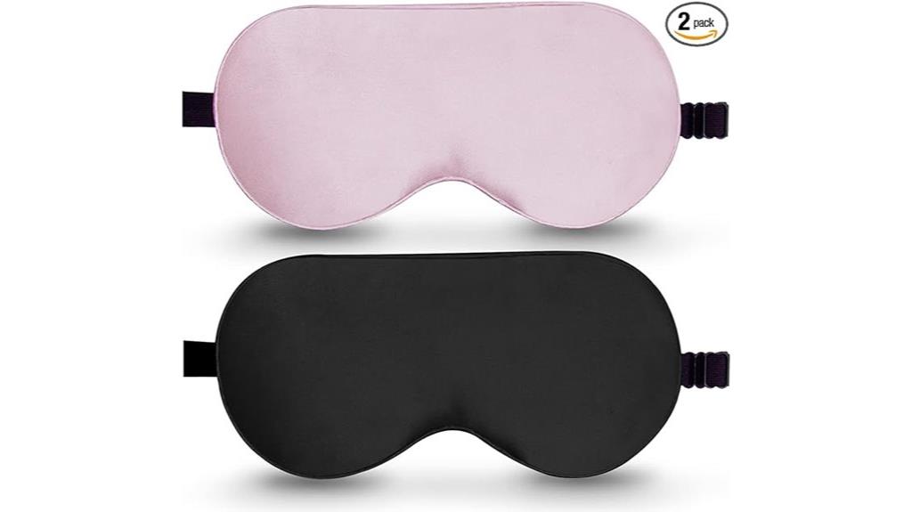 silky sleep mask set