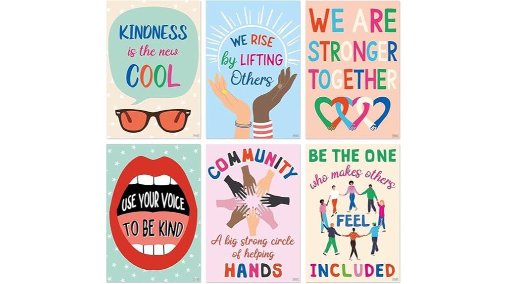 six pack classroom kindness posters