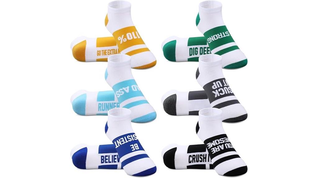 six pack running socks