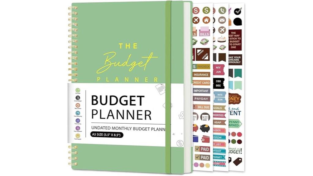 small budget and expense notebook