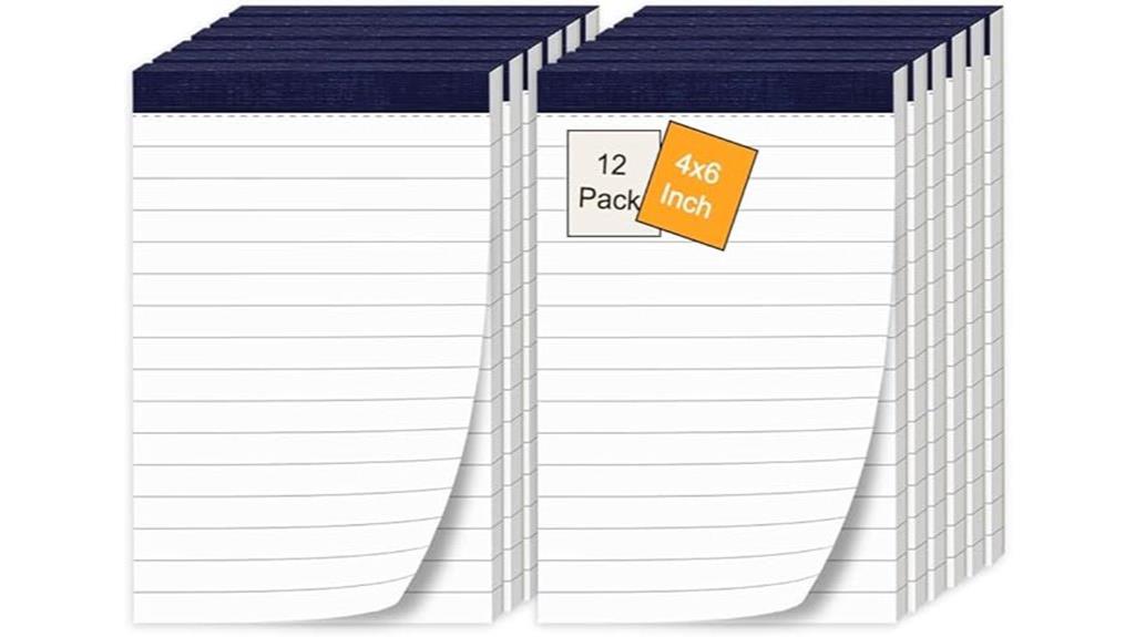 small lined note pads